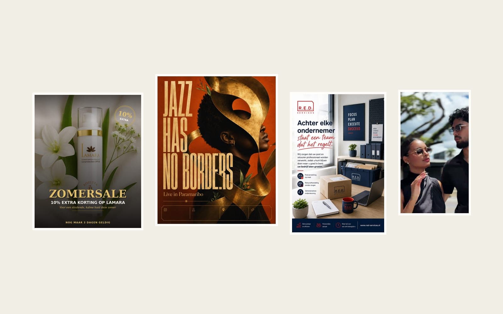 Social Ads Creative — Beauty, Optical & Business Services
